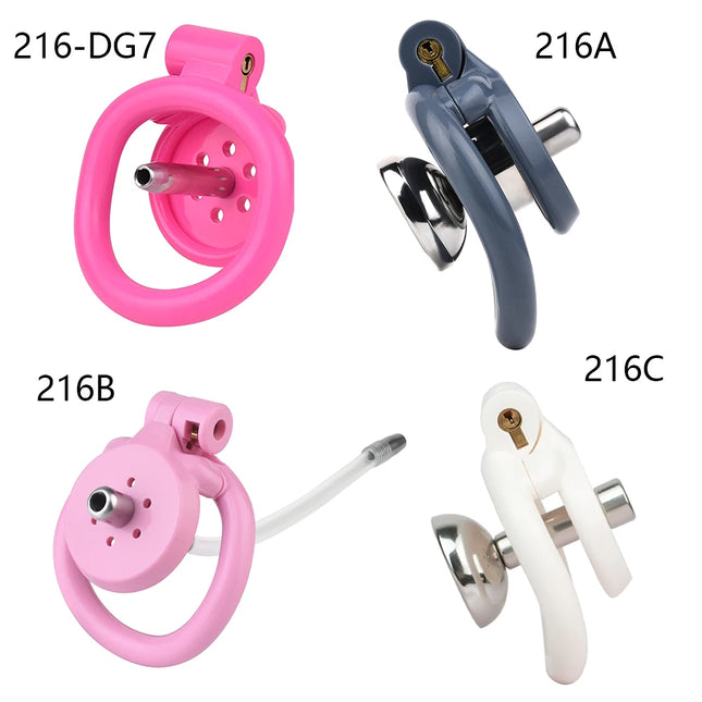 FRKO Flat Inverted ABS Sissy Male Chastity Cage Set 4 Size Arc Penis Ring Cock Lock CBT Cage 정조대 Sex Toys Men 3216/3216A/B/C