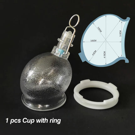Penis Pump Enhancer Hanger Vacuum Glans Cup for Penis Enlargement Extender Penis Growth Device Enlarger Replacement Accessories