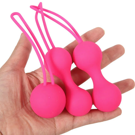 Factory Sales Silicone Vagina Balls Vibrator Kegel Ball Ben Wa Ball Vagina Tighten Exercise Sex Toys for Women Vaginal Simulator