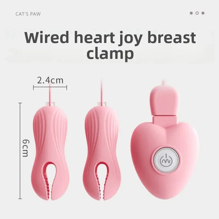 Electric Wearable Nipple Clip Vibrator Erotic Tease Nipple Breast Masturbator G-spot Massage Stimulator Female Adult Sex Product