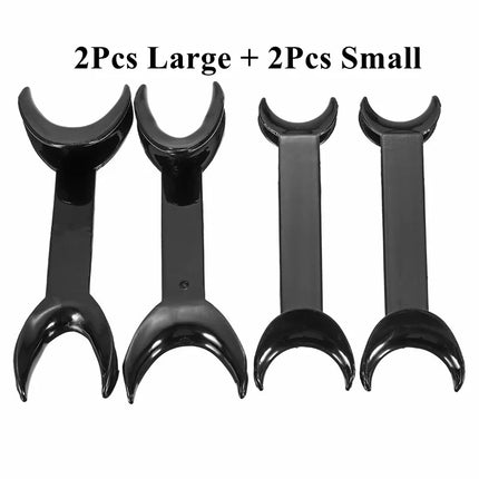 4Pcs Dental Mouth Opener T-Shape Orthodontic Lip Cheek Retractors Double Head Mouth Spreader Oral Clean Tool