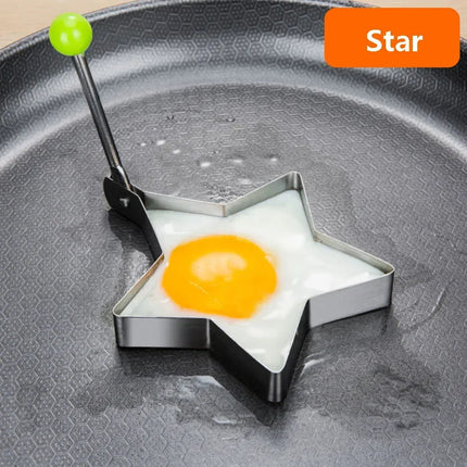 Premium Stainless Steel Heart-Shaped Fried Egg Mold-Ideal Omelette Ring & Must-Have Kitchen Accessory Gadget kitchen accessories