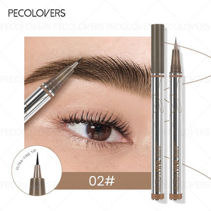 Long-Lasting Waterproof Eyebrow Pencils - Precision Microblading Liquid Eyebrow Tattoo Pencils with Fine Tips for Sketching