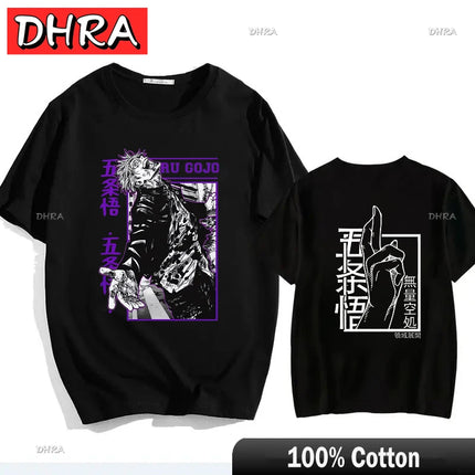 Japanese Jujutsu Kaisen Gojo Anime T-shirt Unisex Manga Gojo Satoru Graphic T Shirts Short Sleeve Tee Y2k T-shirts Cool Tops