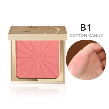 IMAGIC Brightening Highlighter&Cheek Blush Palette Professional Brighten 8-Color Repair Smooth Oil-Control Natural Pressed Makeu