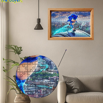 Sonic the Hedgehog Jigsaw Puzzle 108/200/300/500/1000 Pieces Wooden  Puzzle High Quality Birthday gift