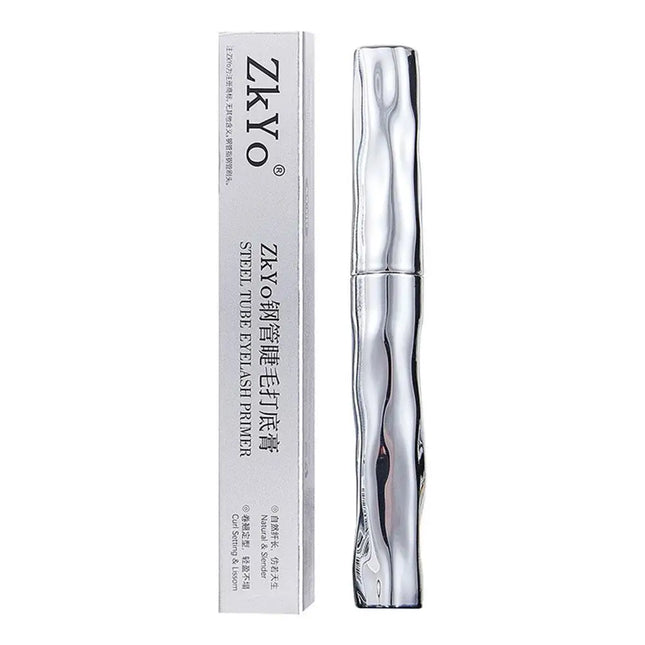 Waterproof Mascara Primer Steel Tube Lashes Mascara Primer Curling Sweatproof Non-Clumping Eyelash Extensions with Spiral Brush