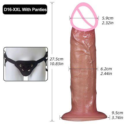 Realistic Silicone Dildo with Suction Cup G-Spot Anal Dildos Strap on Dick Butt Plug Masturbat Adult Sex Toys for Man Women 18+