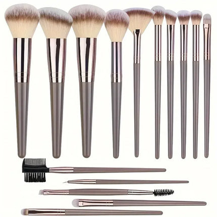 Professional Makeup Brushes Set 1-15Pcs Foundation Powder Contour Highlight Concealer Eyeshadow Brow Blending Brush Kabuki Tools