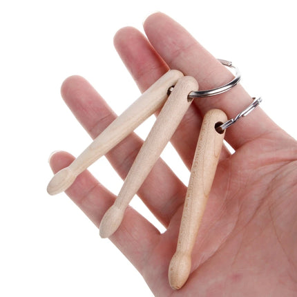 Delicate Keyfob Percussion Gift for Men Women Mini Drum Sticks Keychain Charm Drumsticks for Key Ring Chain Decorat