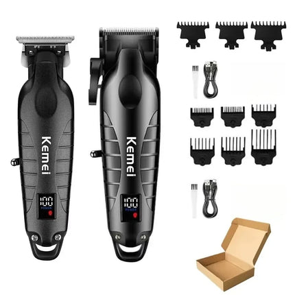 Kemei New Professional Cutting Machine Electric Shaver Hair Trimmers with LCD Display Men's Hair Clipper KM-2290 KM-2293 KM-T95