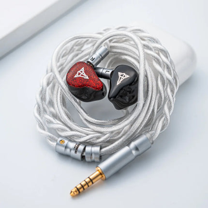 Hisenior Mega5Est Bass+ IEMS 1DD+2BA+2EST Tribrid Drivers IEM Professional Hi-Fi Monitor in-Ear Headphones