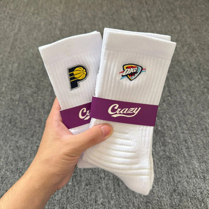 Men's Mid-Calf Basketball Socks Thickened Training And Competition Professional Sports Socks Anti-Slip And Friction-Resistant
