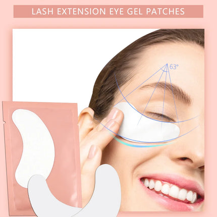 50Pairs/Lots Eyelash Extension Patch Under Eye Pads Hydrogel Patches For Extension Lint Free Stickers Eyelash patches Makeup