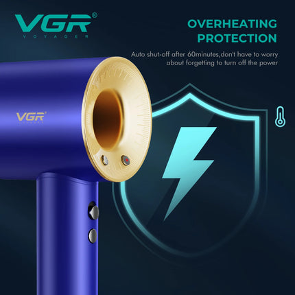 VGR new hair dryer with strong wind speed and no damage to hair duct, dormitory and household quick drying hair dryer V-445