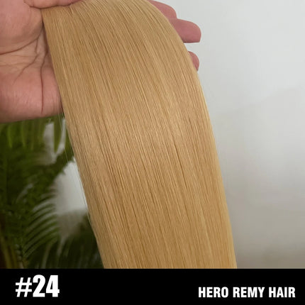 Hero Remy Hair Genius Weft Real Remy Human Hair Extensions Natural Straight Flex Hair Weaves Invisible Weft Hair 16-24 inch 50g