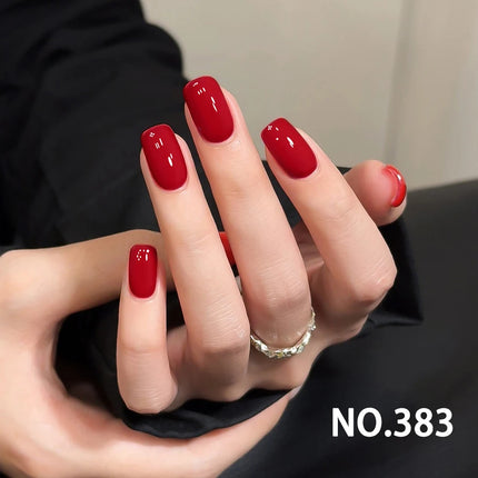 New Year Red Nail Polish Gel 2026 New Autumn/Winter Set, Cherry Wine Red, Makes Skin Look Brighter, Salon Specific