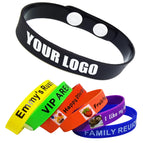 just text / Pack of 50 / White Wristband