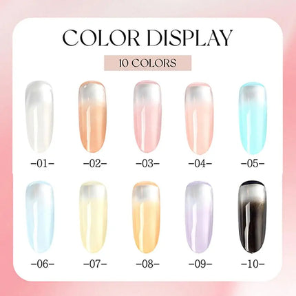 1Jar Cushion Patting Gel Polish Ombre Black White Peach Pat Pat Gel Nail Polish Drawing Liner French Nail Cushion Gradient Gel