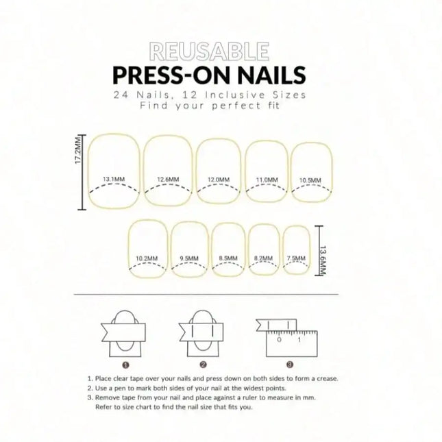 24Pcs Cool-Tone Green Press On Nails 3D Wavy French Cat Eye For Women Party Daily