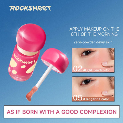 Rock Sweet Liquid blusher Rouge Vitality Pink Blush Brightening Plumping Color for the Face Hot Selling Beauty Product