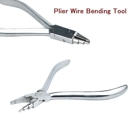 Dental Orthodontic Tweed Omega Loop Bending Forming Plier Dental Wire Bend Form Plier Stainless Steel Dental Form Plier