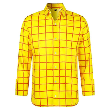 Fashion Men's Long Sleeve Shirt Casual Plaid Color Summer New 3D Printed Lapel Shirt Men and Women  Unisex Clothing Tops