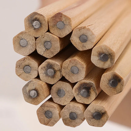 HB Natural Hexagon Wooden Lead Pencils Student Children Painting Drawing Sketch Writing Pencil School Office Stationary