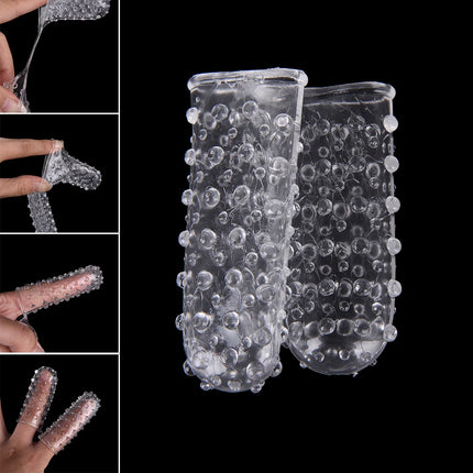 Finger Sleeve Vibrator Female Masturbator Silicone Adult Clit Stimulate Erotic Exotic Accessories Sex For Women Lesbian Toys