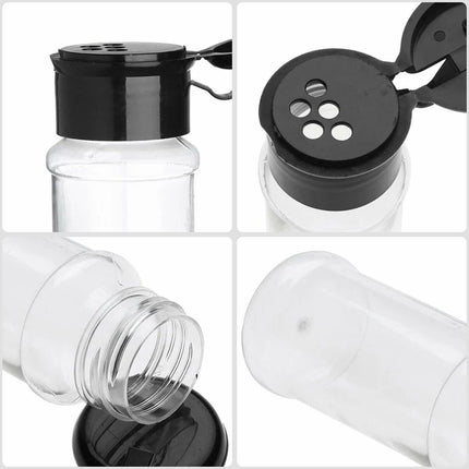Spice Jars Seasoning Shaker Bottles Plastic Kitchen Spices Storage Condiment Jar Salt Pepper Boxes Kitchen Spice Organizer Rack
