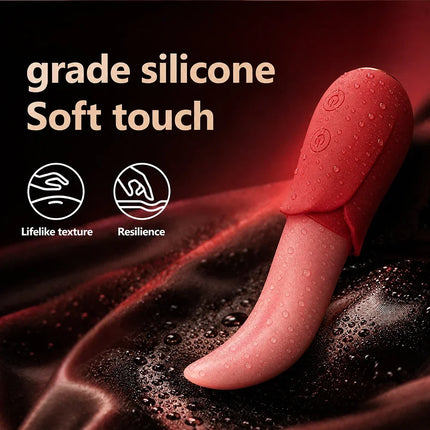 Realistic Tongue Vibrator for Women Multi-Frequency Selection Vaginal Clitoral Sex Toy Adult Product Female Pleasure