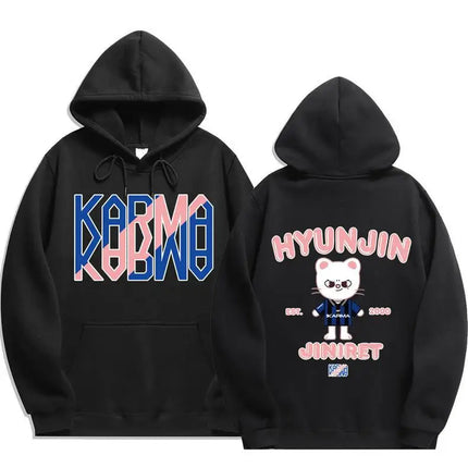 SKZOO Stray Kids Comeback Merch Collection Ribbed Hem Unisex Hoodie Sweatshirt Top