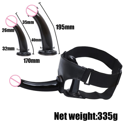 Detachable Female Wearable Sex Toys Double Dildos Belt Restraint Harness Adult Lesbian Sex Toys Masturbation Panties Toys 18+