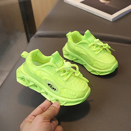 Baby Shoes2023 Spring Autumn New Boys and Girls Light Up Clunky Sneaker Small and Medium-sized Children's Soft Soled Baby Shoes