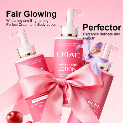 AILKE Superior Whitening Body Lotion, Moisturizing, Smooth Skin, Reduce Dark Spots, With Rose Essential Oil, Niacinamide, 500ml