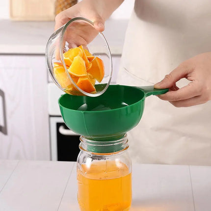 High-end Wide Mouth Funnel Plastic Popular Salad Dressing Liquid Wide Tools Gadgets Mouth Hopper Funnel Kitchen Canning Filter