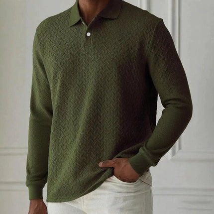 Men Long Sleeve Polo Shirt High Quality Male Clothing Office Polos T-shirt Business Poloshirt Casual Fashion Polo T Shirt Men