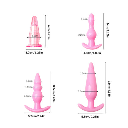 New 4/5/6/9Pcs Butt Plug Set Different Shapes Anal Expander Sex Toys Erotic Prostate Massager Stimulator Plug Anal Dilator