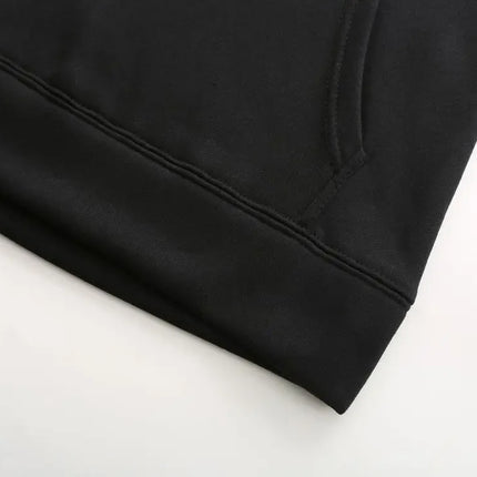 Men's pullovers for autumn and winter, solid-color hoodie + stretch waist jogging pants two-piece set, fashionable outdoor casua