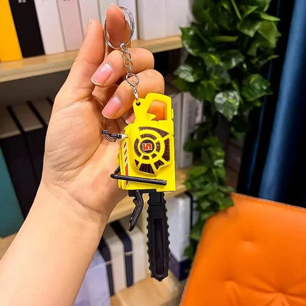 Mini Chainsaw Keychain Stress Relief Toy for Keys Backpack Bag Realistic Chainsaw Toy Funny Gadget Chainsaw Key Ring Gift