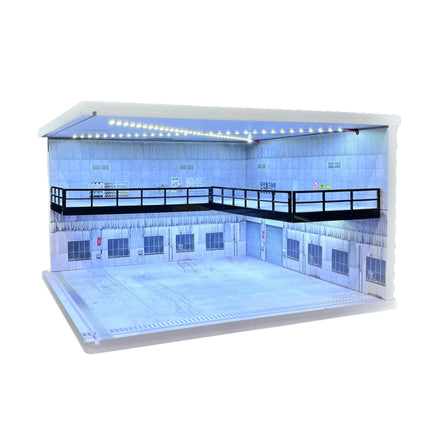 1/18 1/24 1/32 1/64 Scale LED Lighted Parking Lot Display Multi-Scale Car Garage Diorama for Hot Wheels & Matchbox Collection