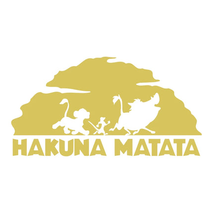 Lion King Hakuna Matata Vinyl Art Decals Car Window Laptop Decoration, Pumba Simba Nala Wall Sticker Kids Room Wall Decor