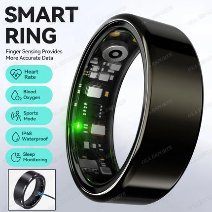 2026 New R09 Smart Ring Men Women with Charging Case,Health and Sleep Monitor,Skin Temperature Monitor,30 days battery life Ring