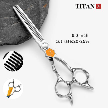 Titan CNC Skill 5.5,6.0inch Hairdress Professional Barber Tools Hair Salon Cutting Thinning Hair Scissors