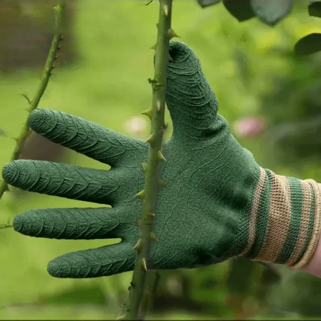 1/2 Pair of Gardening Gloves Stab-proof Wear-resistant Unisex Garden Gloves Cactus Rose and Blackberry Safe Planting Tool