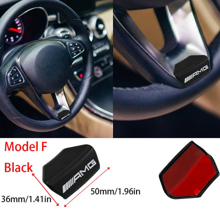 3D Metal Car Steering Wheel Emblem Sticker Badge For Mercedes Benz AMG W205 W168 W108 GLC W212 AMG W176 W204 Interior Accessorie