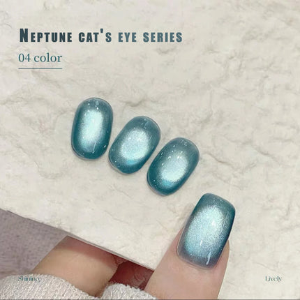 10ML 1-10PCS Hot Selling Blue Nails Glass Bead Whitening Deep Blue Magnet Cat Eye Nail Polish Gel French Tip Nails Nail Supplies