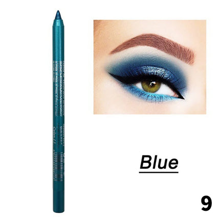 1Pc 14 Colors Eyeshadow Pen Multifunctional Highlighter Pearl Glitter Eyeliner Gel Eye Makeup Pen Monochrome Highlighter