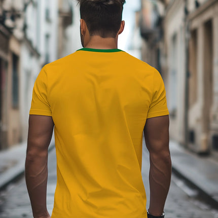 Summer Men's T-shirt with Brazilian print crewneck Casual and comfortable T-shirt as a gift Outdoor short-sleeved summer T-shirt