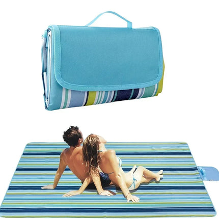 Outdoor Waterproof Camping Mat Sand Proof Portable Beach Blanket Foldable Lightweight Mats For Camping Beach Parks Picnic Mat